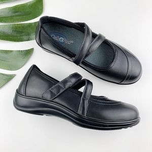 Orthofeet Celina Mary Jane Black Comfort Shoes Women’s 8.5